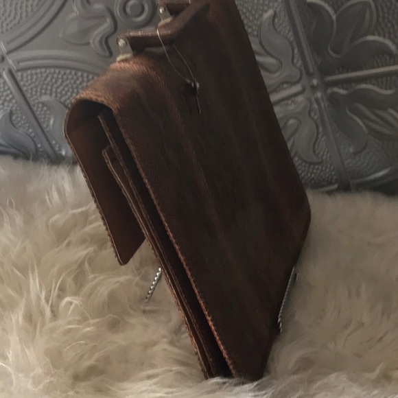 Vintage genuine snake skin briefcase purse 2 compartments - Picture 11 of 14